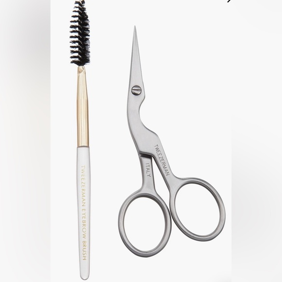 Tweezerman Other - Tweezerman Brow Shaping Scissors & Brush Duo